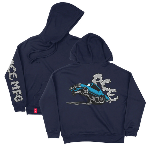 Ace Burnout Hoody Navy