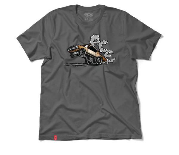 Ace Burnout Tee Charcoal