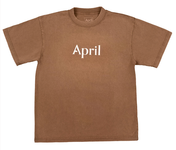 April OG LOGO Tee Chocolate Tee