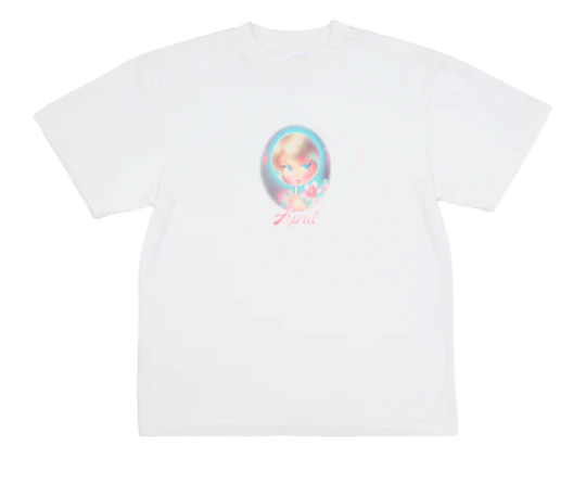 VANITY TEE *PREMIUM ENZYME WASH WHITE