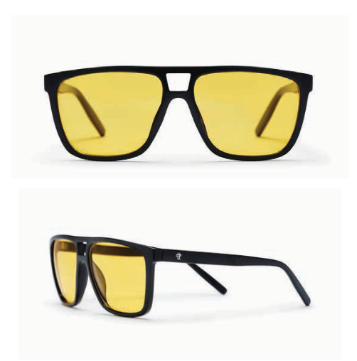 Siljian Sunglasses Black/Yellow