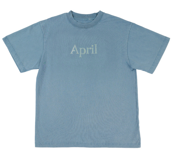 APRIL PREMIUM RHINESTONE TEE Slate