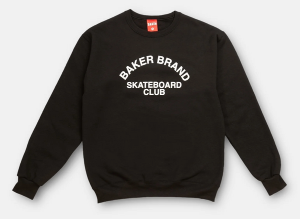 Baker Club Black Crewneck