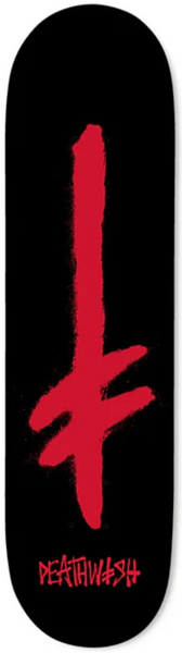 New Gang Logo Deck Black Red 8.0