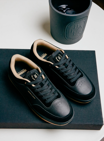 Herman 3 Leather & Hi-Abrasion Suede — Black N Tan