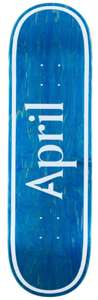 April OG Logo Blue Stain Deck 8.0 /8.25 / 8.5