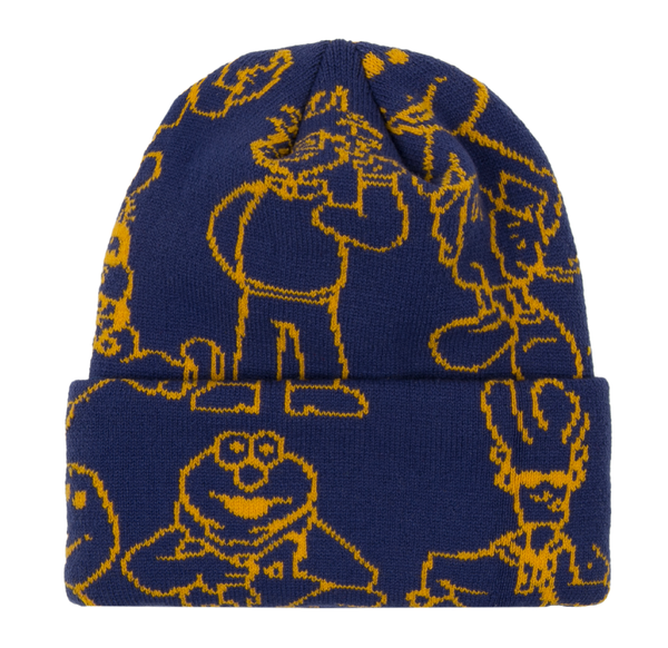Classic Grip Confused Characters Premium Beanie Navy