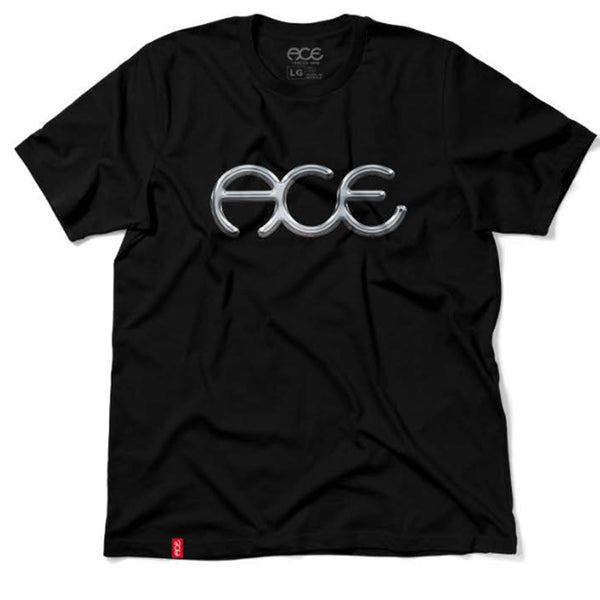 Ace Rings Chrome Tee Black