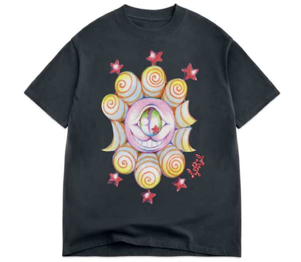 Ema Gaspar x April Eye Tee Premium Vintage Black