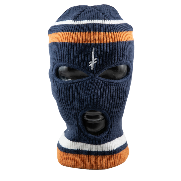 Gang Logo Navy/Org Ski Mask