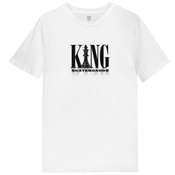 King Chess Tee White