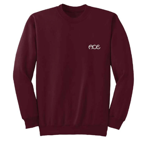 Hutch Embroidered Crewneck - Burgundy