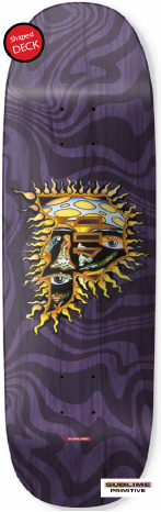 Primitive x Sublime Dirty P Sun Shaped Deck 8.625