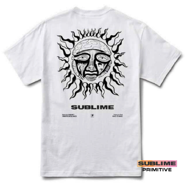 Sublime x Primitive Arise Heavyweight Tee White