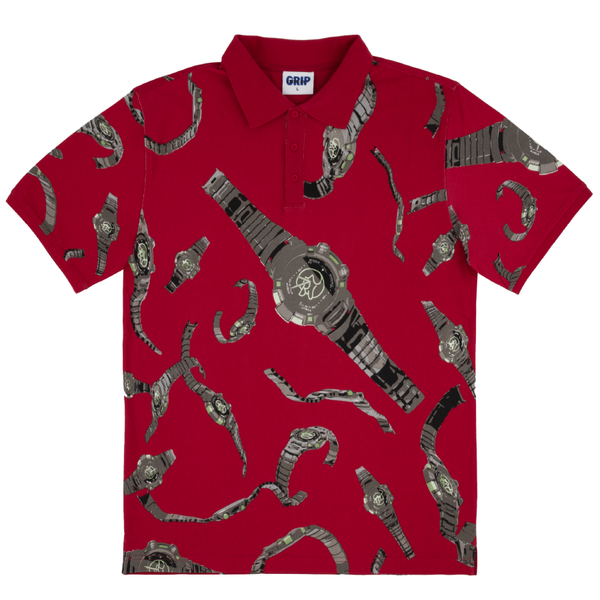 Classic Grip Tony Watch Premium Pique Polo Red