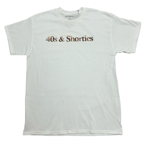 Big Ben Text Logo White Tee - 40s & Shorties