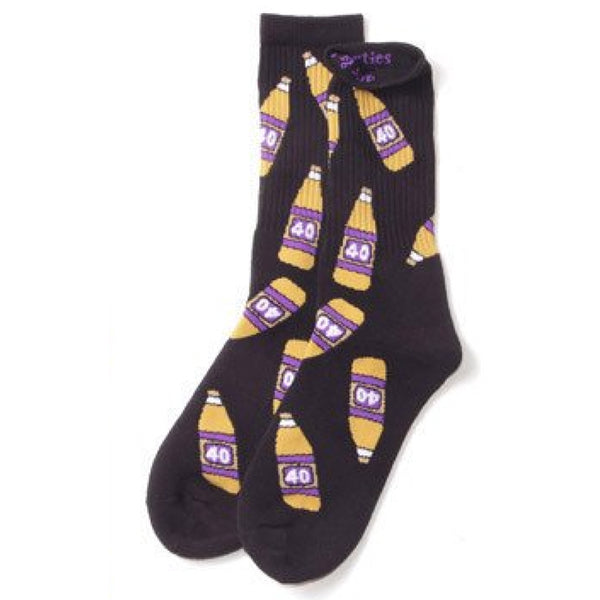 40s Bottle Socks Black/Purple