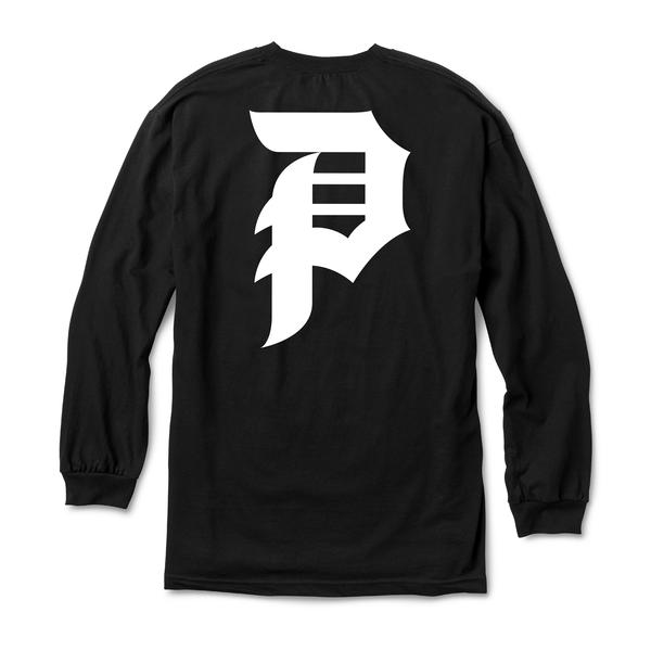 DIRTY P L/S TEE - BLACK