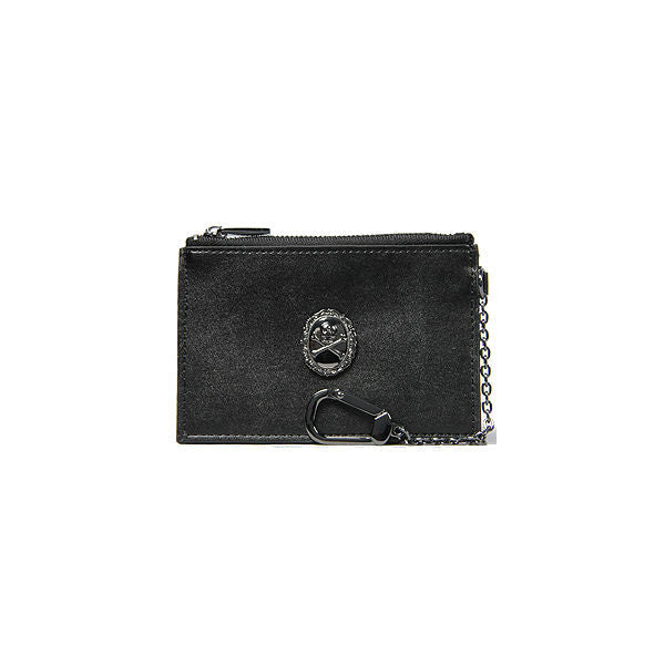 OLDE SKULL COIN POUCH BLK