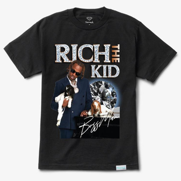 Rich the Kid x Diamond Bossman tee Black