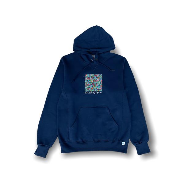 Les Fleurs Hoody Navy