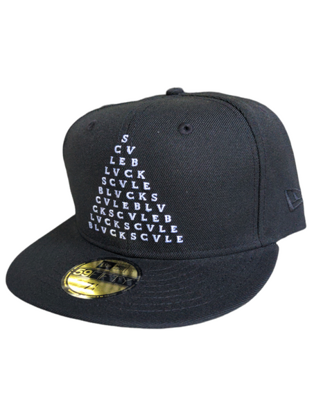 Blvck Scale - Pyramid Script New Era fitted Cap - BLK