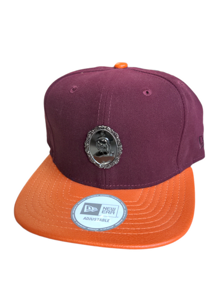 Blvck Scale - Paladin Crest New Era Leather Strapback - BURGUNDY