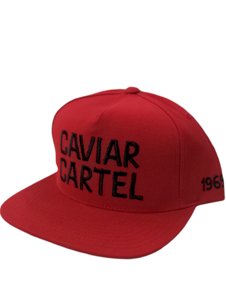 Caviar Cartel - Big Letters Cap - RED