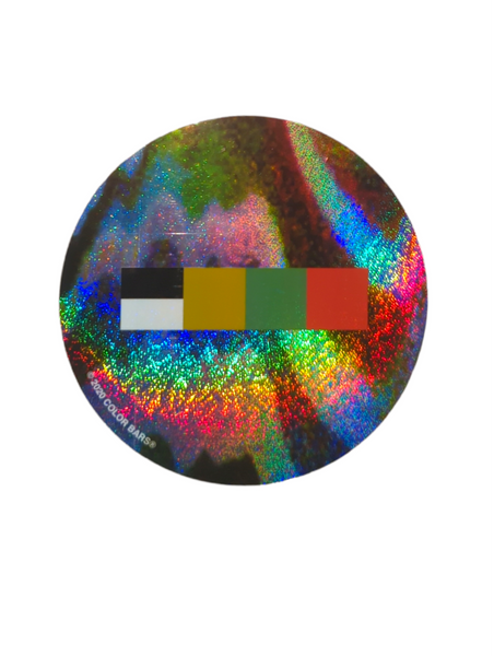 Color Bars Sticker 4'' *Holographic