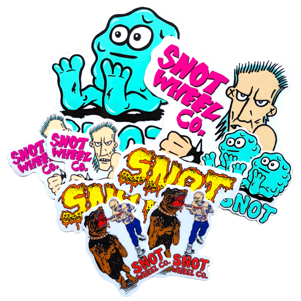 Snot Wheels Assorted Stickers - 10 Pack