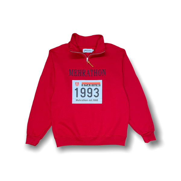 Stadium 1/4 Zip Red