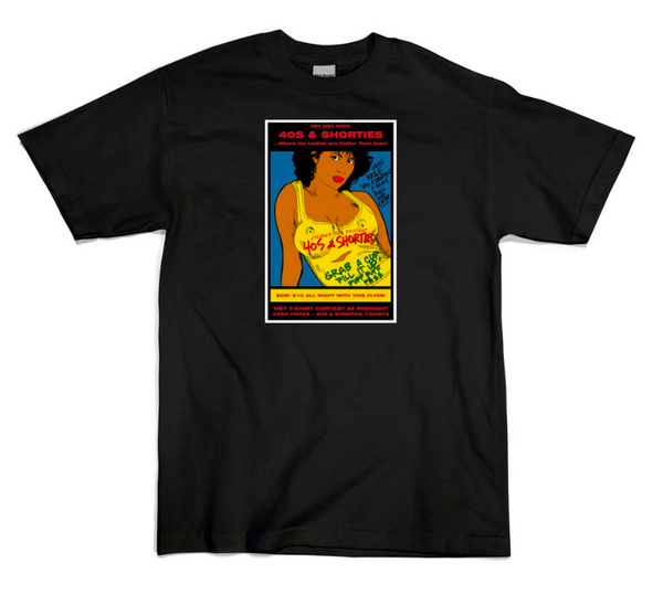 40s and Shorties Contest Tee Black