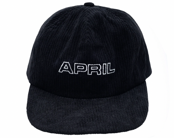 April LOGO OUTLINE CHORD HAT - BLACK