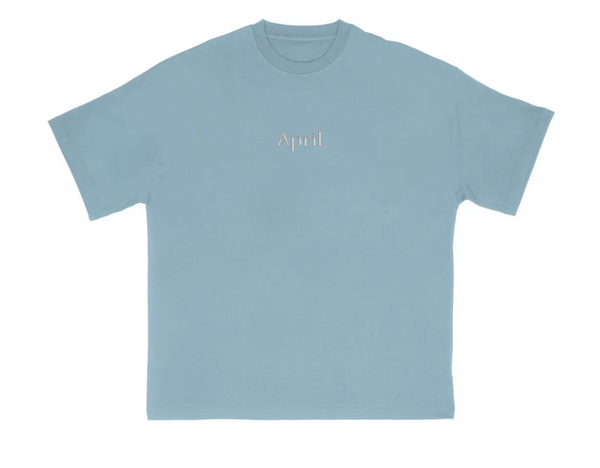 APRIL EMBROIDED OG LOGO TEE - SLATE
