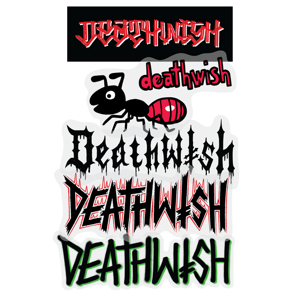 Deathwish Type Stickers - 10 Pack