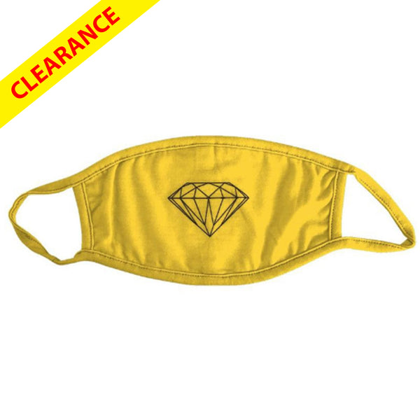 Diamond Brillaint face Mask Yellow